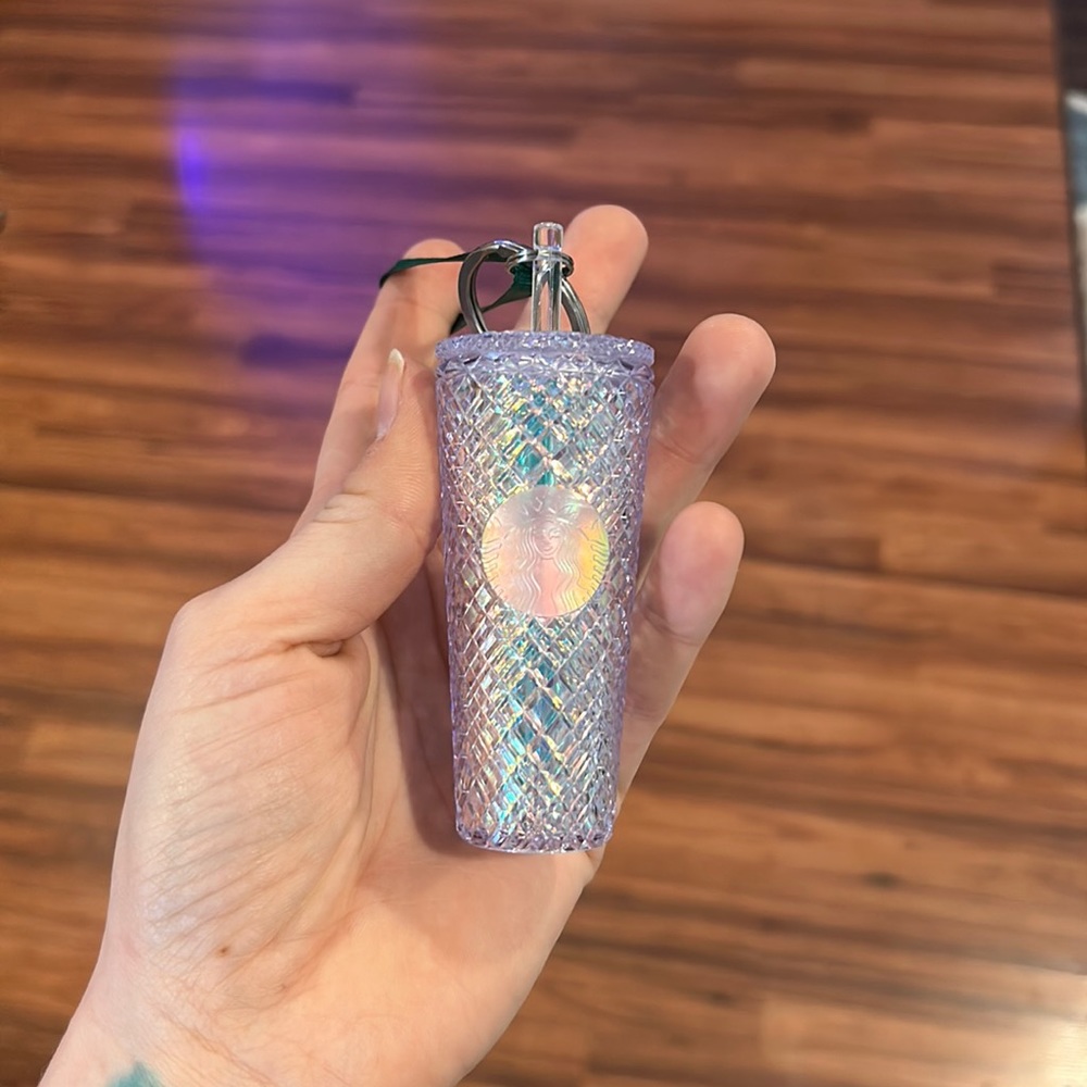 Iridescent Starbucks keychain